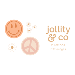 Peace & Love Temporary Tattoos - 2 Pk S2130 - Pretty Day
