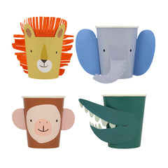Animal Parade Party Cups 8pk S9355 - Pretty Day