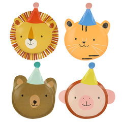 Animal Parade Party Plates- 8pk S3033 - Pretty Day