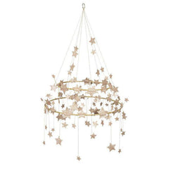 Gold Glitter Star Chandelier S8059 - Pretty Day
