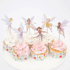 Fairy Party Cupcake Kit - 24 Toppers Liners  S4163 S4141 - Pretty Day