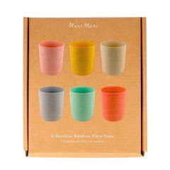 Meri Meri Bamboo Fibre Reusable Pastel Cups (6 Pack) S3149 - Pretty Day