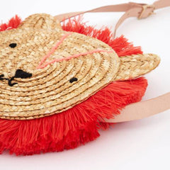 Lion Woven Straw Bag S1216 - Pretty Day