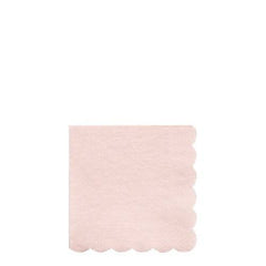 Small Pastel Light Pink Scalloped Edge Napkins- 20 pack  S3117 - Pretty Day