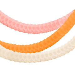 Pink  Orange White Honeycomb Garlands 3pk S4100 - Pretty Day