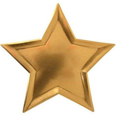 Gold Star Shaped Plates S9271 S9268 - Pretty Day