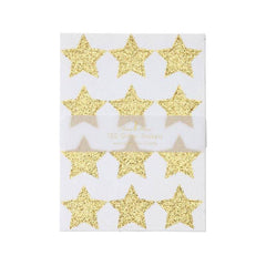 Meri Meri Gold Glitter Star Stickers - 10 Sheets S8064 - Pretty Day