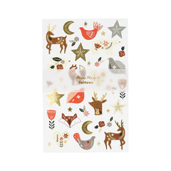 Folk Woodland Tattoo Sheet M1120 - Pretty Day