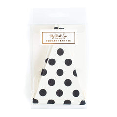 Black & White Mini Banner-Dots   S8141 - Pretty Day