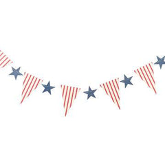 4th of July Stripe Pennant Star Banner S9062 - Pretty Day