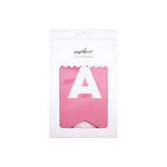Customizable Pink Letter Banner: Bubble Gum S5071 - Pretty Day
