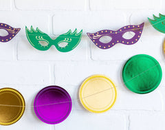 Mardi Gras Mask Banner S3095 - Pretty Day