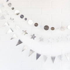 Silver Mini Banner Set: Chrome S2133 - Pretty Day