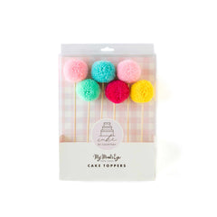 Cake By Courtney Pom Pom Cake Toppers S9086 - Pretty Day
