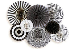 Black & White Party Fans S5054 - Pretty Day