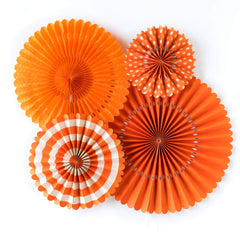 Orange Paper Fan Pinwheel Backdrop S0121 - Pretty Day