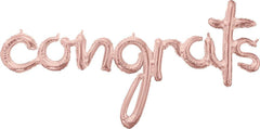Congrats Rose Gold Air Filled Balloon S8089 - Pretty Day