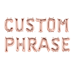 Small 16"  Rose Gold Balloon Letters - Pretty Day