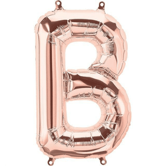 Small 16"  Rose Gold Letter B Balloon S4023 - Pretty Day