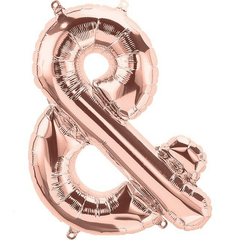 Small 16"  Rose Gold Letter & Balloon S4026 - Pretty Day