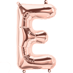 Small 16"  Rose Gold Letter E Balloon S4023 - Pretty Day