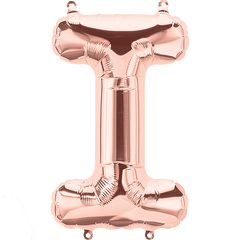 Small 16"  Rose Gold Letter I Balloon S4024 - Pretty Day