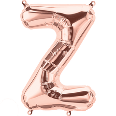 Small 16"  Rose Gold Letter Z Balloon S4026 - Pretty Day