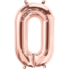 Small 16"  Rose Gold O Letter Balloon S4025 - Pretty Day