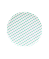 Mint Stripes Dinner Plates - Large S7122 - Pretty Day