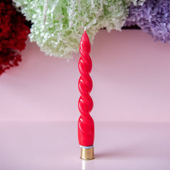 Chunky Swirl Candle -Fuchsia 2  S0148 - Pretty Day