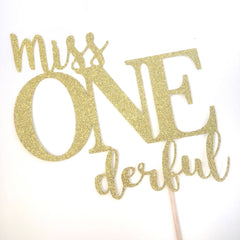 Little Miss ONEderful Cake Topper - Pretty Day