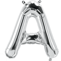 Small 16"  Silver Letter A Balloon S4017 - Pretty Day