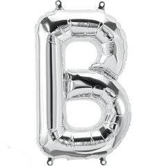 Small 16"  Silver Letter B Balloon S4017 - Pretty Day