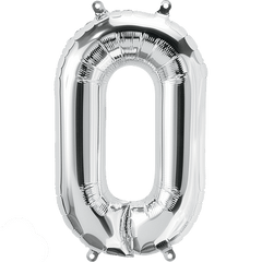 Small 16" Silver Letter O Balloon S4018 - Pretty Day