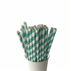 Aqua Eco Friendly Paper Straws S4092 - Pretty Day