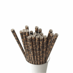 Cheetah Animal Print Eco Friendly Paper Straws S4097 - Pretty Day