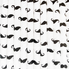 Moustache Pattern Eco Friendly Paper Straws S2128 - Pretty Day