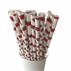 Watermelon  Eco Friendly Paper Straws S8065 - Pretty Day