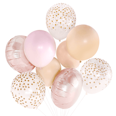 Blush & Rose Gold Balloon Bouquet S8017 - Pretty Day