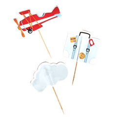 Airplane Toppers (Set of 12) S1134 - Pretty Day