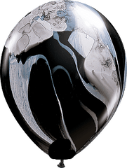11" Black & White Latex Balloon B069 - Pretty Day