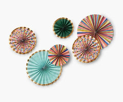 Feliz Party Fans 6 Pack S5094 - Pretty Day