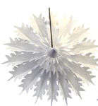 Snowflake Honeycomb 27" In White S6161 - Pretty Day