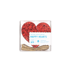 Red Heart Fabric Glitter Banner S7093 - Pretty Day