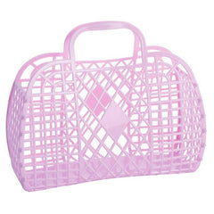Sun Jellies Retro Basket Large- Lilac Purple - Pretty Day