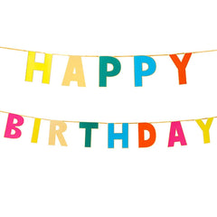 Rainbow Happy Birthday Garland - 10ft S5091 - Pretty Day