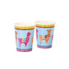 Boho Llama Cups - 8 Pack  S2122 - Pretty Day