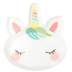 We Heart Unicorns Face Paper Party Plates - 8 Pack S4129 - Pretty Day