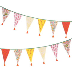 Boho Paisley Fabric Bunting Decoration 10ft S9263 - Pretty Day