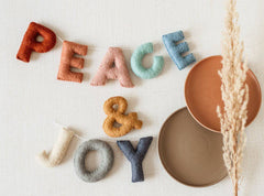 Christmas Peace & Joy Felt Letter Garland S0050 - Pretty Day